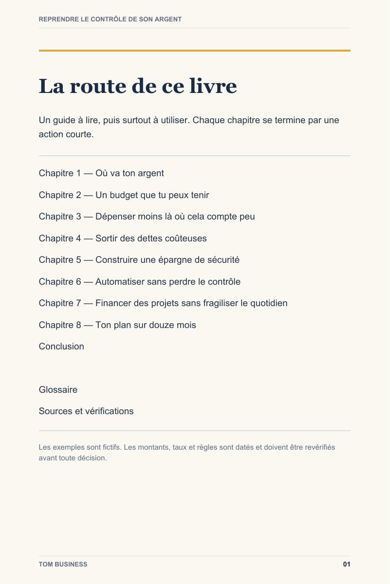 Aperçu page 2 de Reprendre le contrôle de son argent