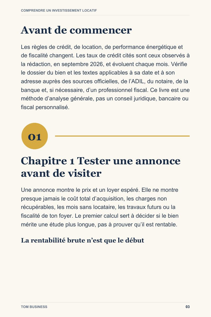 Aperçu page 4 de Comprendre un investissement locatif avant de signer